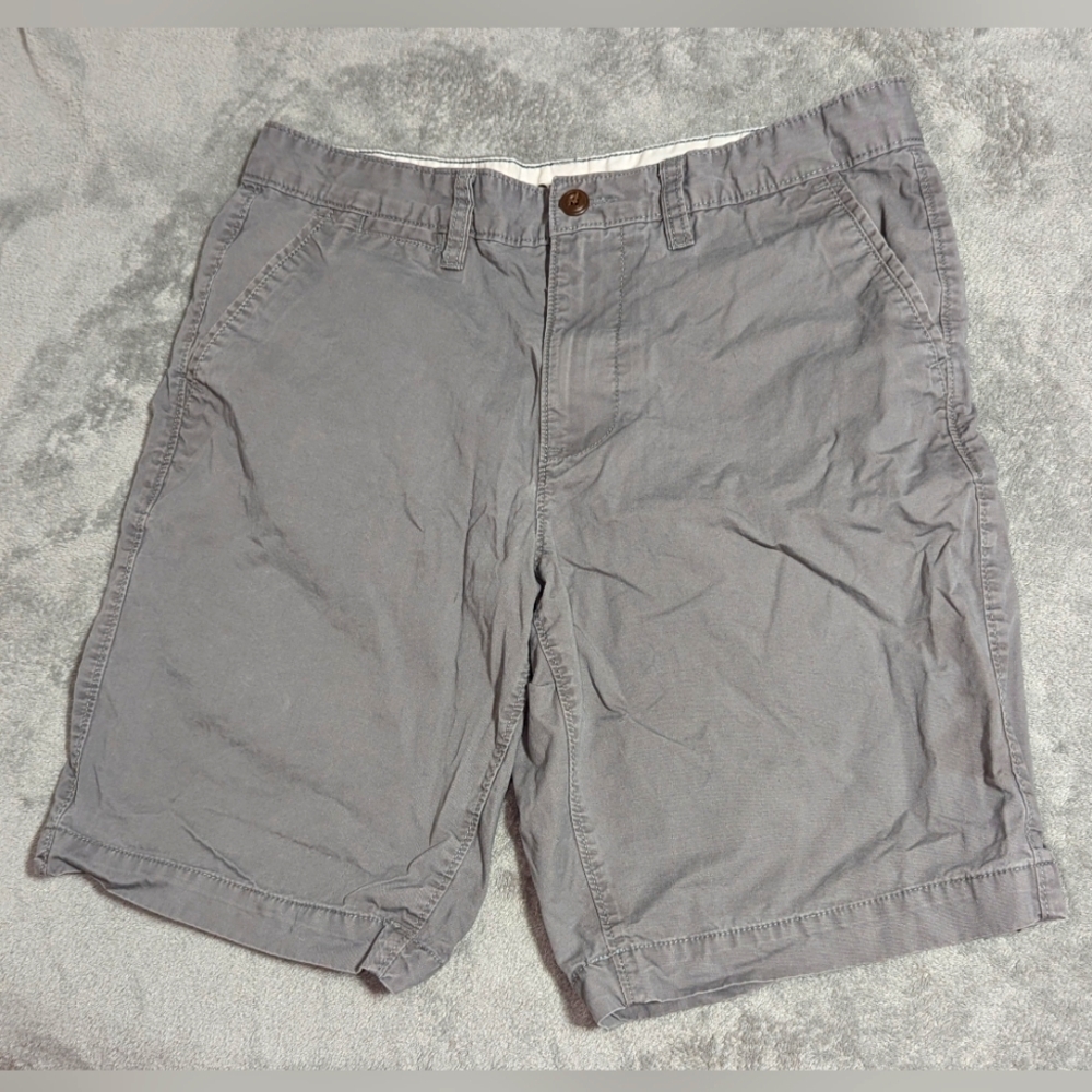 Sonoma Men's Size 34 Gray Flat Front Shorts